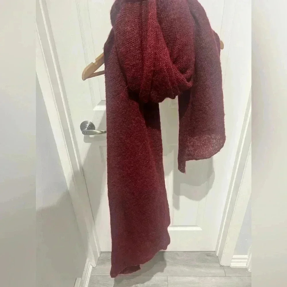 ASOS Burgendy knit long scarf